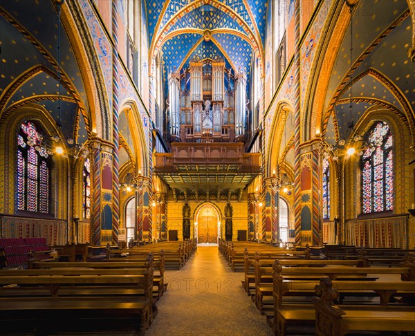 Organ, St. Marys Basilica, Basilica St. Mary, Kevelaer, North Rhine-Westphalia, Germany, Europe