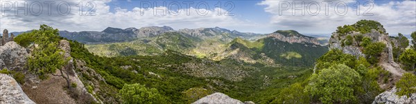 View over the mountains of Majorca