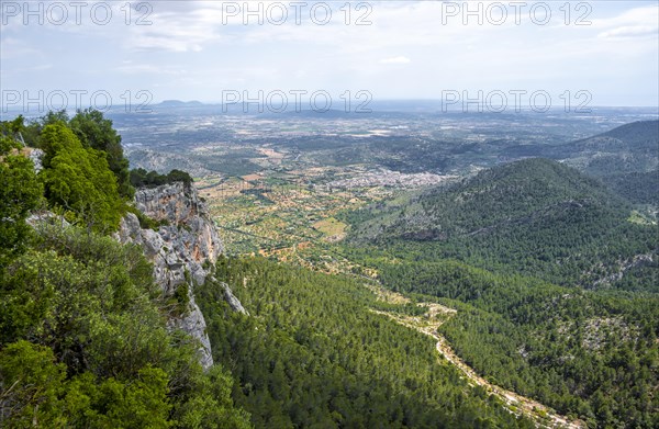 View over Majorca from Castell d Alaro