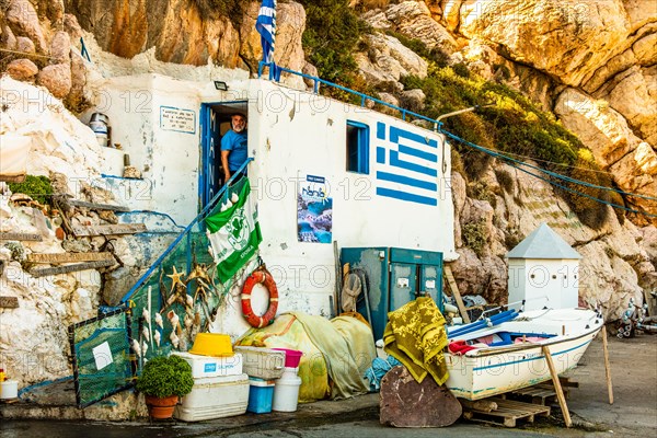 Small fishing port Kamiros Skala