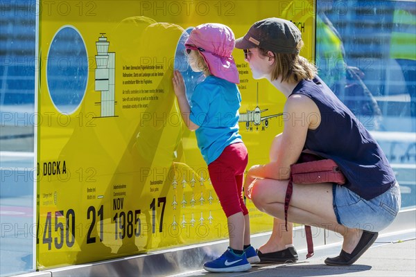 Young visitor at ZRH airport