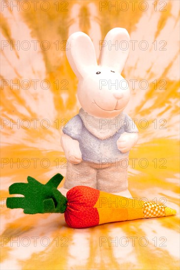 Fabric Easter Bunny with Carrot