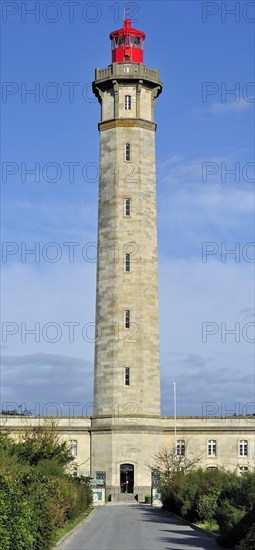 The lighthouse Phare des Baleines on the island Ile de Re