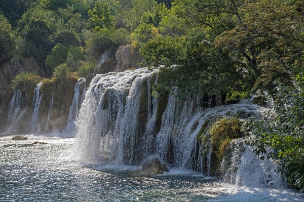 Waterfall at Skradinski buk in the Krka National Park near