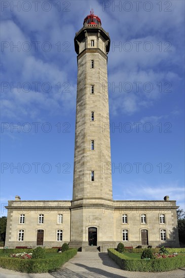 The lighthouse Phare des Baleines on the island Ile de Re