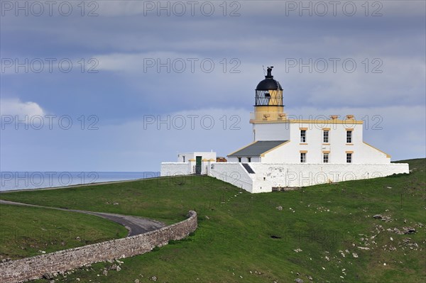 The Stoer Head Lighthouse at the Point of Stoer in Sutherland
