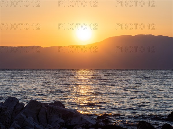 Evening atmosphere at sunset