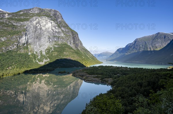 Mountain landscape and lake