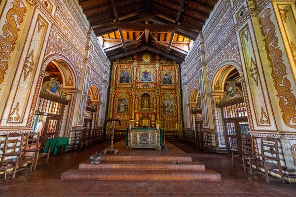 Interior of the mission of Concepcion