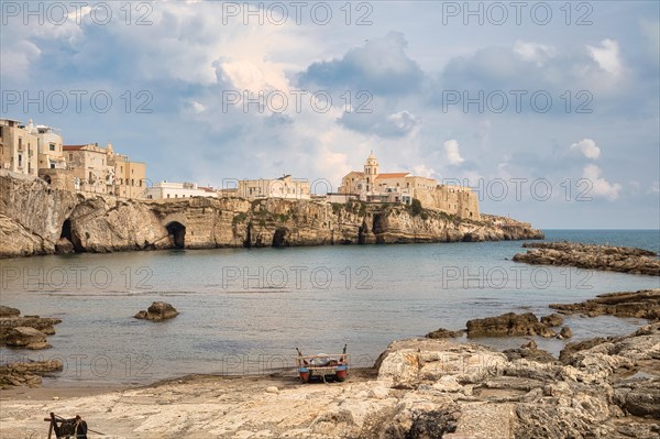 The old town of Vieste with the church of San Francesco