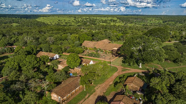 Aerial o the Santa Ana mission