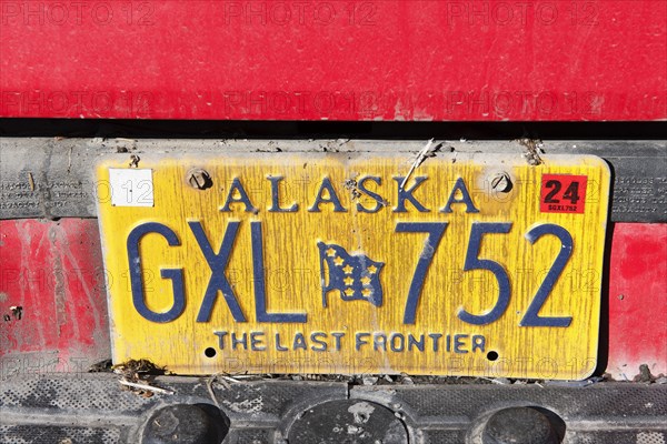 Number plate The Last Frontier