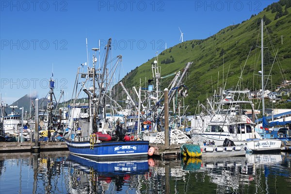 Fishing boat in Kodiak Island harbour