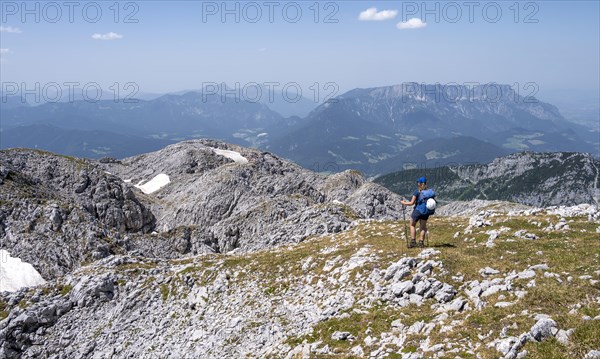 Mountaineer on Hohe Brett