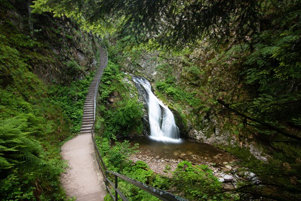 Landscape shot of the Allerheiligen waterfalls