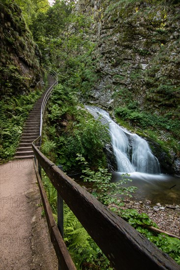 Landscape shot of the Allerheiligen waterfalls