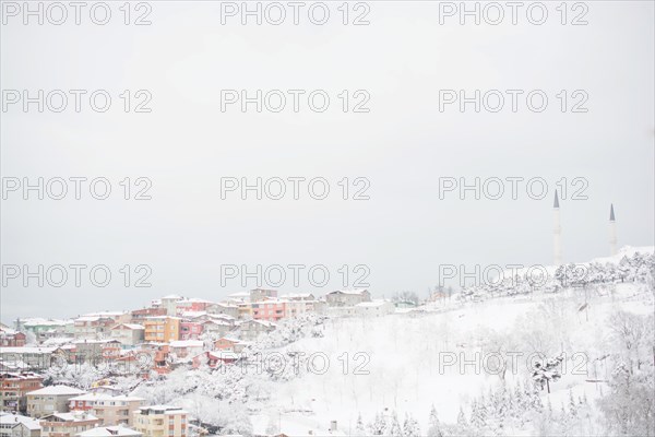 Winter views from Uskudar of istanbul in Turkey