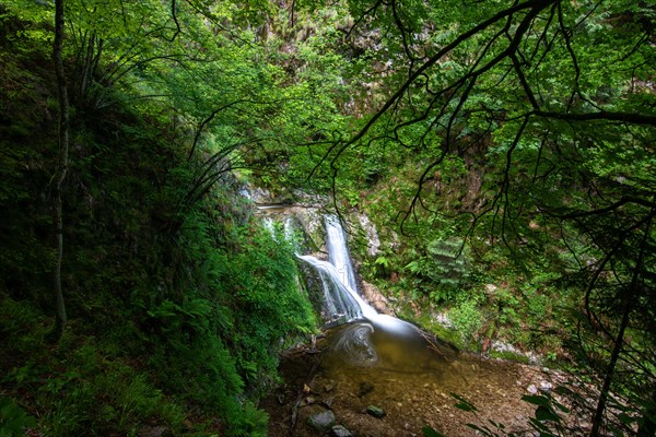 Landscape shot of the Allerheiligen waterfalls