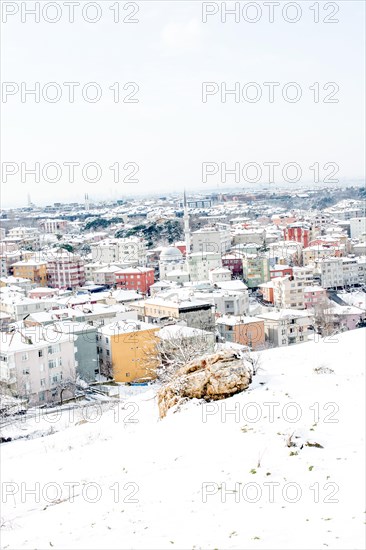 Winter views from Uskudar of istanbul in Turkey