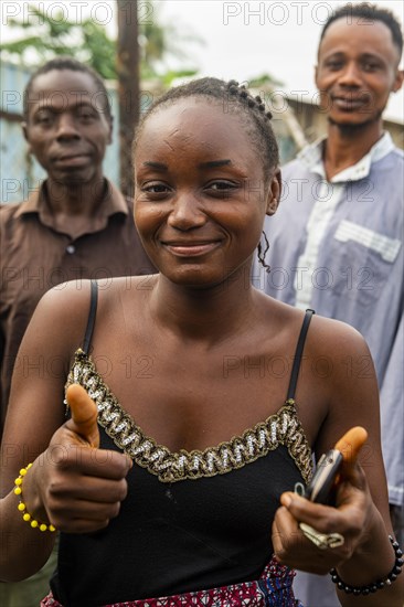 Friendly woman of the Wagenya tribe