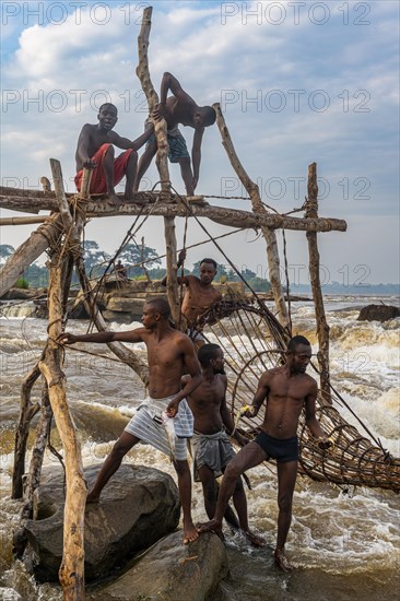 Indigenous fishermen from the Wagenya tribe