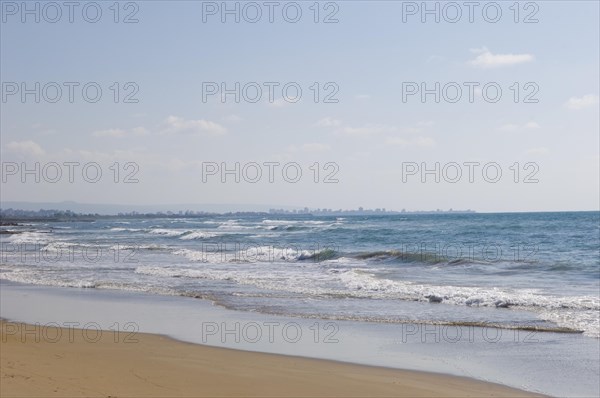 The Mediterranean sea in Tyr Lebanon Middle East