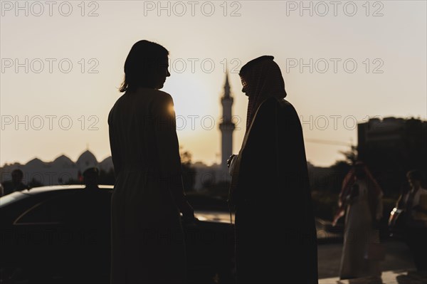 (L-R) Annalena Baerbock (Buendnis 90 Die Gruenen), Federal Minister of Foreign Affairs, photographed in Jeddah, 15.05.2023. Baerbock travels to Saudi Arabia and Qatar during her three-day trip, Jeddah, Saudi Arabia, Asia