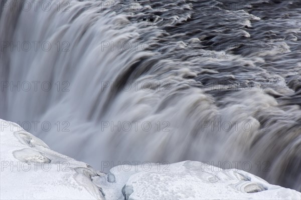 Dettifoss on the Joekulsa a Fjoellum river in winter