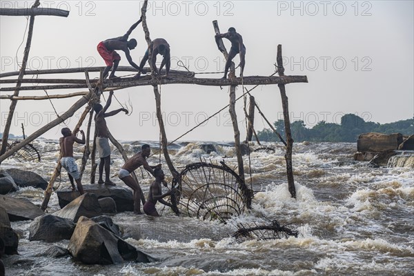 Indigenous fishermen from the Wagenya tribe