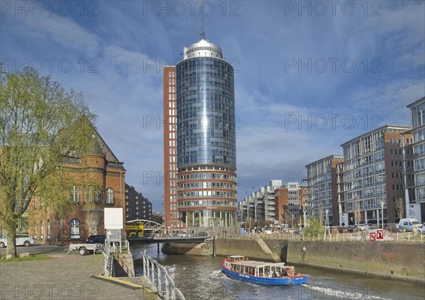 The Columbus House on Kehrwiederfleet on the edge of Hamburg's Speicherstadt. Sandtorkai