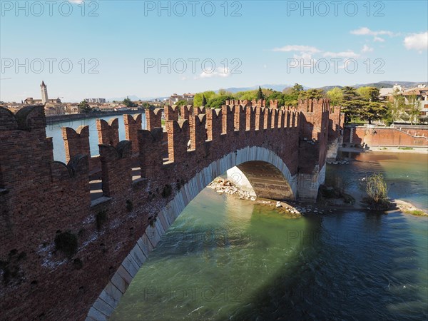 Castelvecchio Bridge aka Scaliger Bridge in Verona