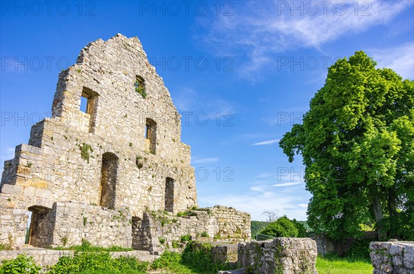 Gable end of a dilapidated building