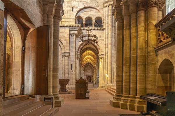 Interior of the Basel Minster in Basel