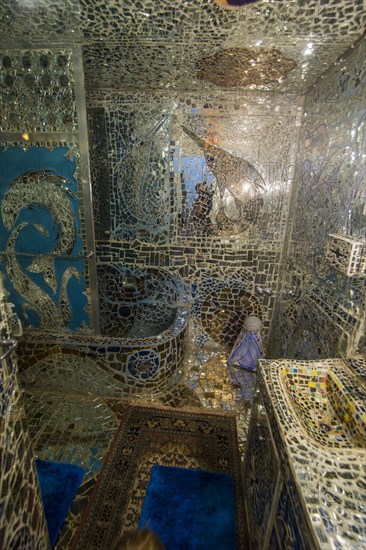 Mirror covered walls in the House of Mirrors