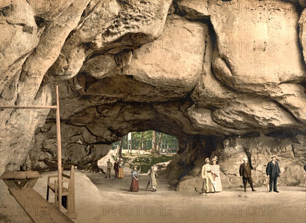 Kuhstall is the second largest rock gate in the Elbe Sandstone Mountains