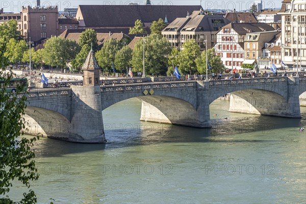 The Middle Bridge and the Rhine in Basel