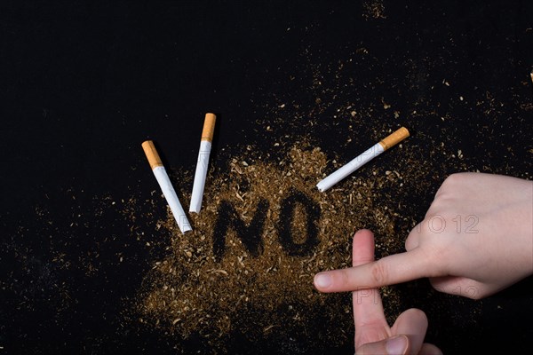 World No Tobacco Day poster for say no smoking concept