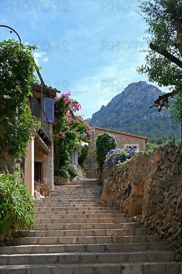 Artists' village of Deia on the edge of the Tramuntana Mountains