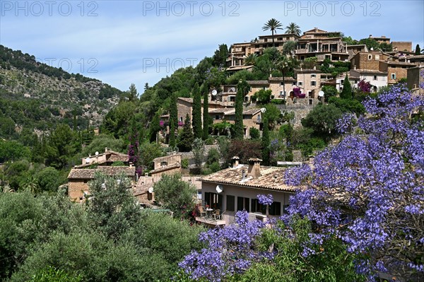 Artists' village of Deia on the edge of the Tramuntana Mountains