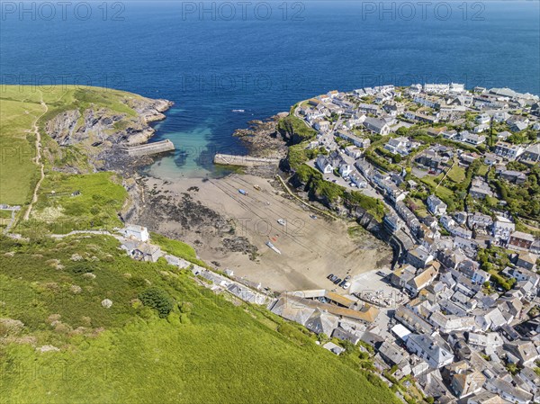 Aerial view of Port Isaac