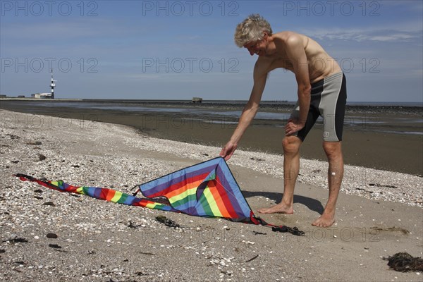 Marine litter washed up on the beach