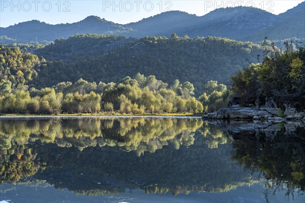 Landscape on the river Crnojevic near Rijeka Crnojevica