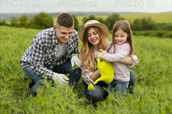 Cute family farm