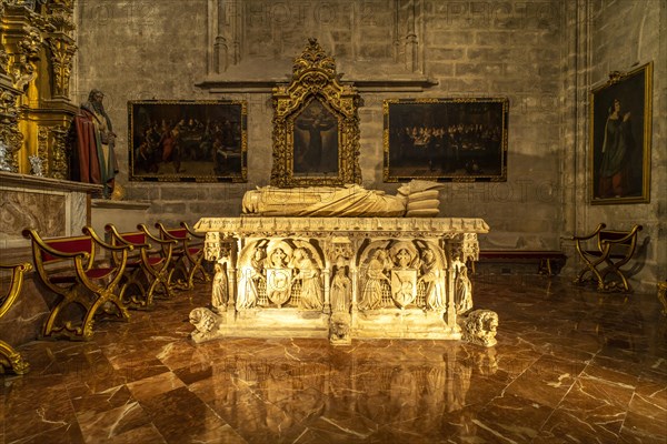 Sarcophagus of Cardinal Juan de Cervantes in the Chapel of San Hermenegildo