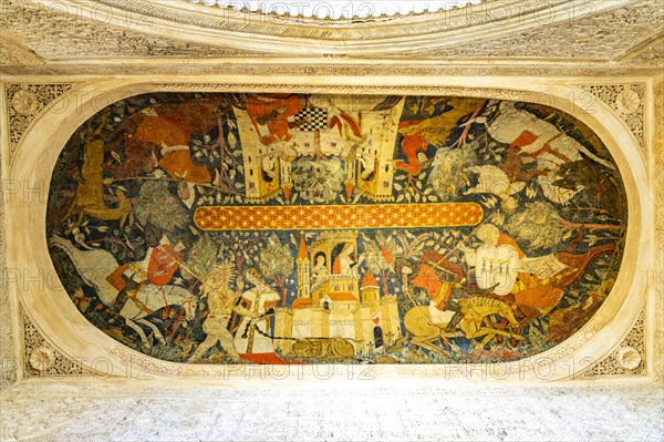 Ceiling painting in the King's Hall Sala de los Reyes