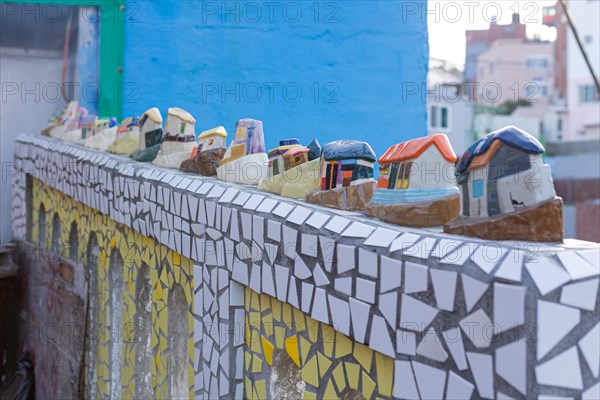 Colourful ceramic houses