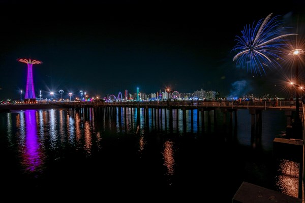 Coney Island Pier at Night