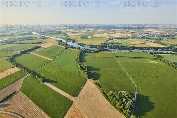 Aerial view over danubia river