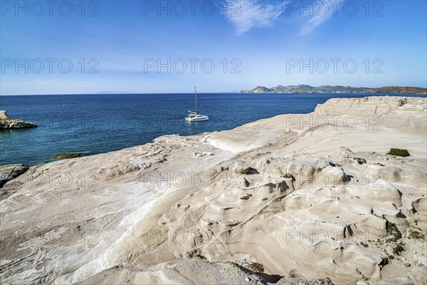 Famous white rocks of Sarakiniko beach
