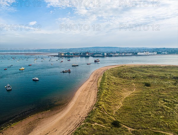 Exmouth and River Exe from a drone